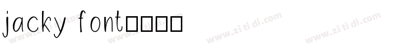 jacky font字体转换